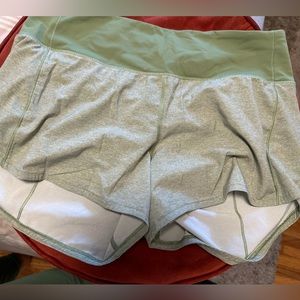 Lululemon speed up mid rise lined shorts size 8
